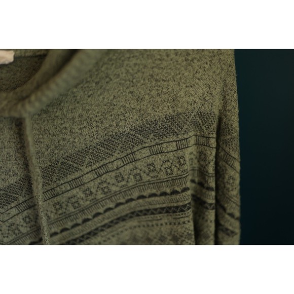 No Frills Womens Long Sleeve Soft Olive Green Drawstring Hoodie Size XL - Picture 5 of 9